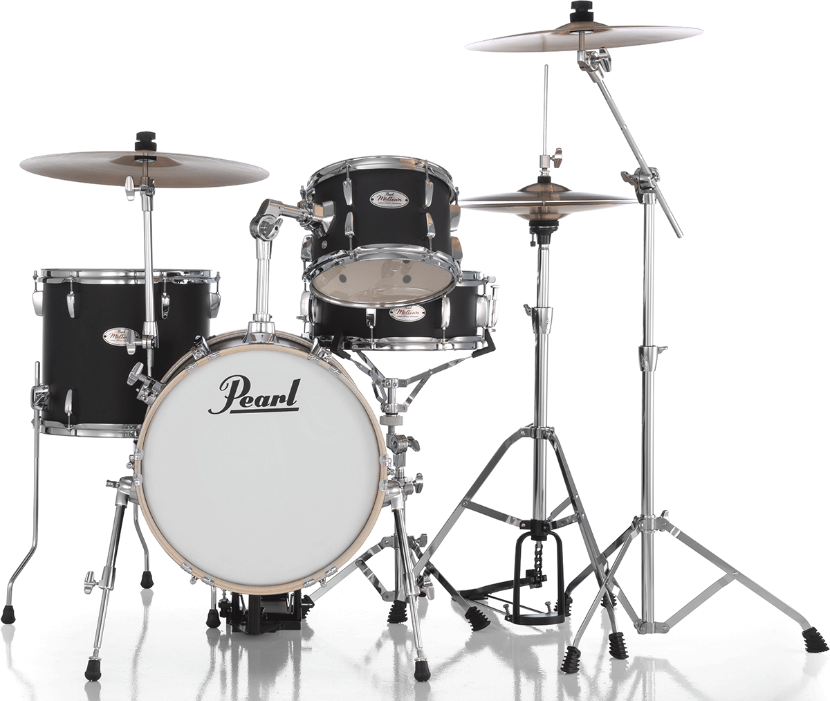 Pearl Kit Midtown Jazette 4 Futs - Matte Black - Jazz drumstel - Main picture