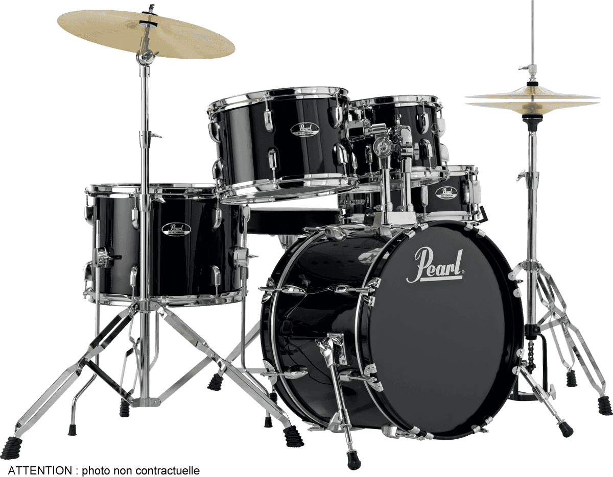 Pearl Roadshow Junior 18 Rs585cc-31 - 5 FÛts - Jet Black - Junior drumstel - Main picture