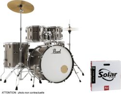 Rock drumstel Pearl Roadshow Rock 22 + Pack Sabian Solar - Bronze metallic