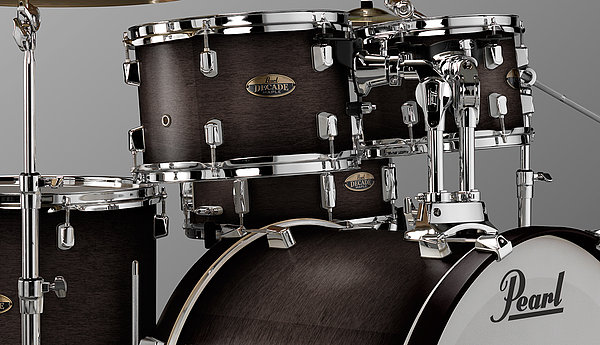 Pearl Decade Dmp905c Erable Fusion 20 5 Futs - Satin Black Burst - Fusion drumstel - Variation 1