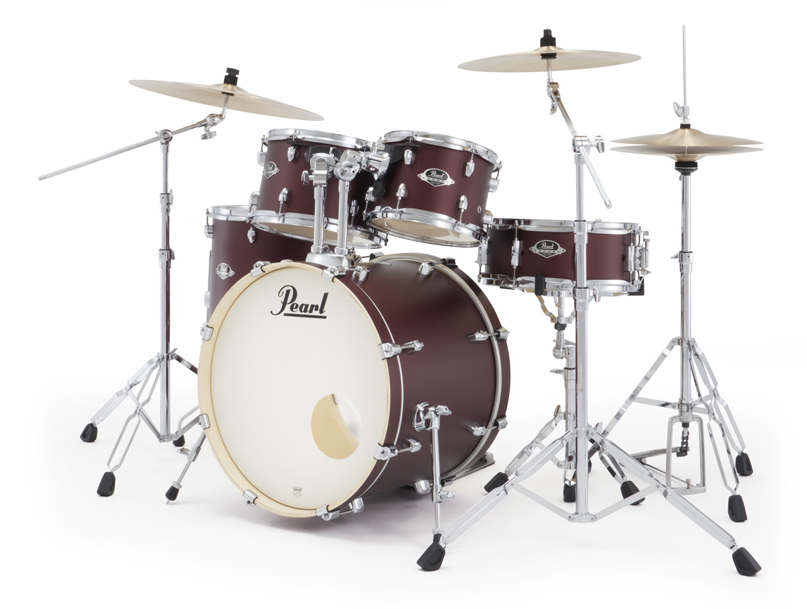 Pearl Export Fusion 20'' - 5 FÛts - Satin Scarlet - Fusion drumstel - Variation 2