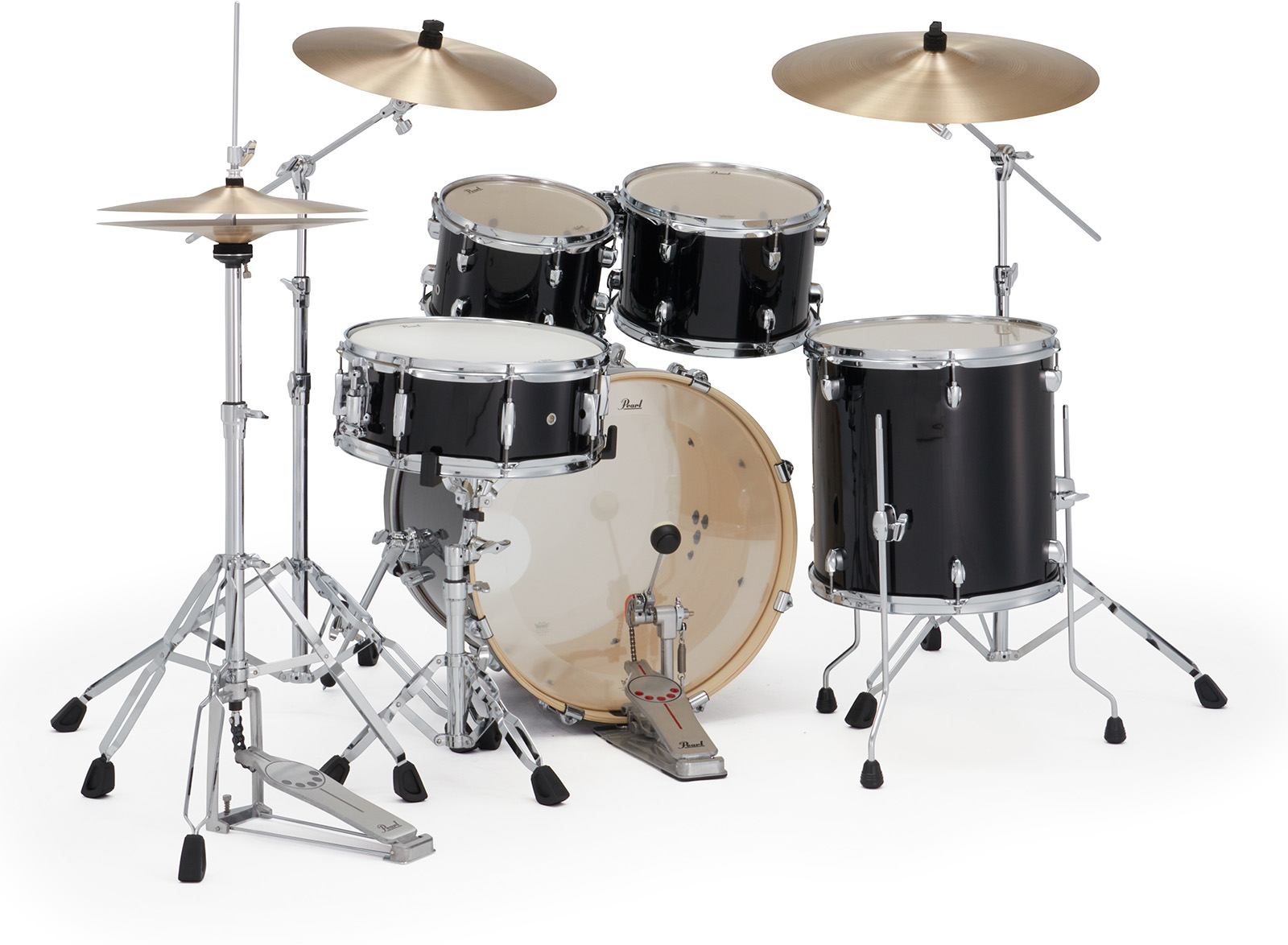 Pearl Export Fusion 20'' - 5 FÛts - Jet Black - Fusion drumstel - Variation 2