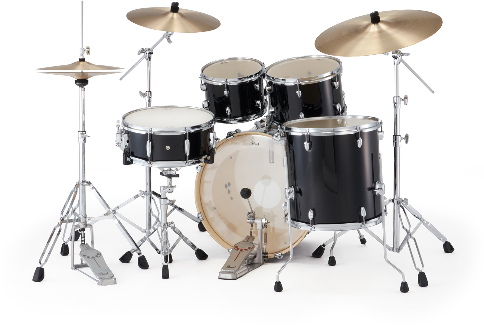 Pearl Export Fusion 20'' - 5 FÛts - Jet Black - Fusion drumstel - Variation 3
