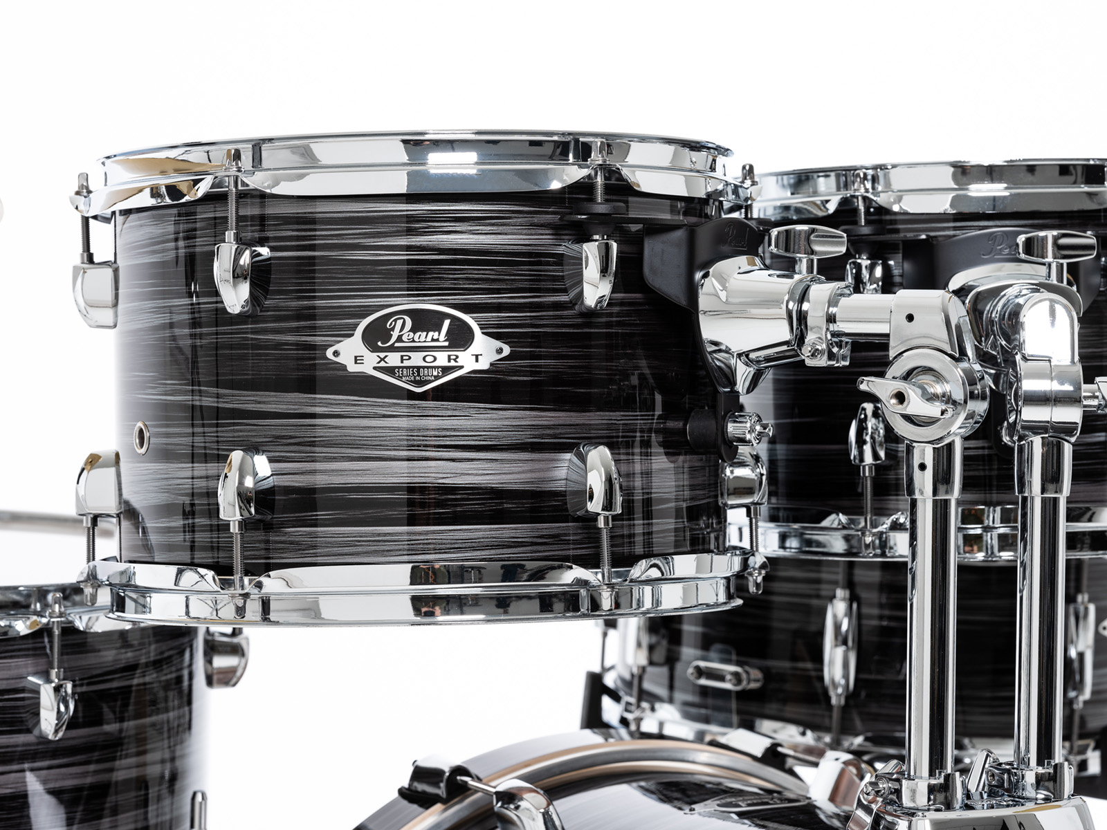 Pearl Export Fusion 20'' - 5 FÛts - Graphite Silver Twist - Fusion drumstel - Variation 7