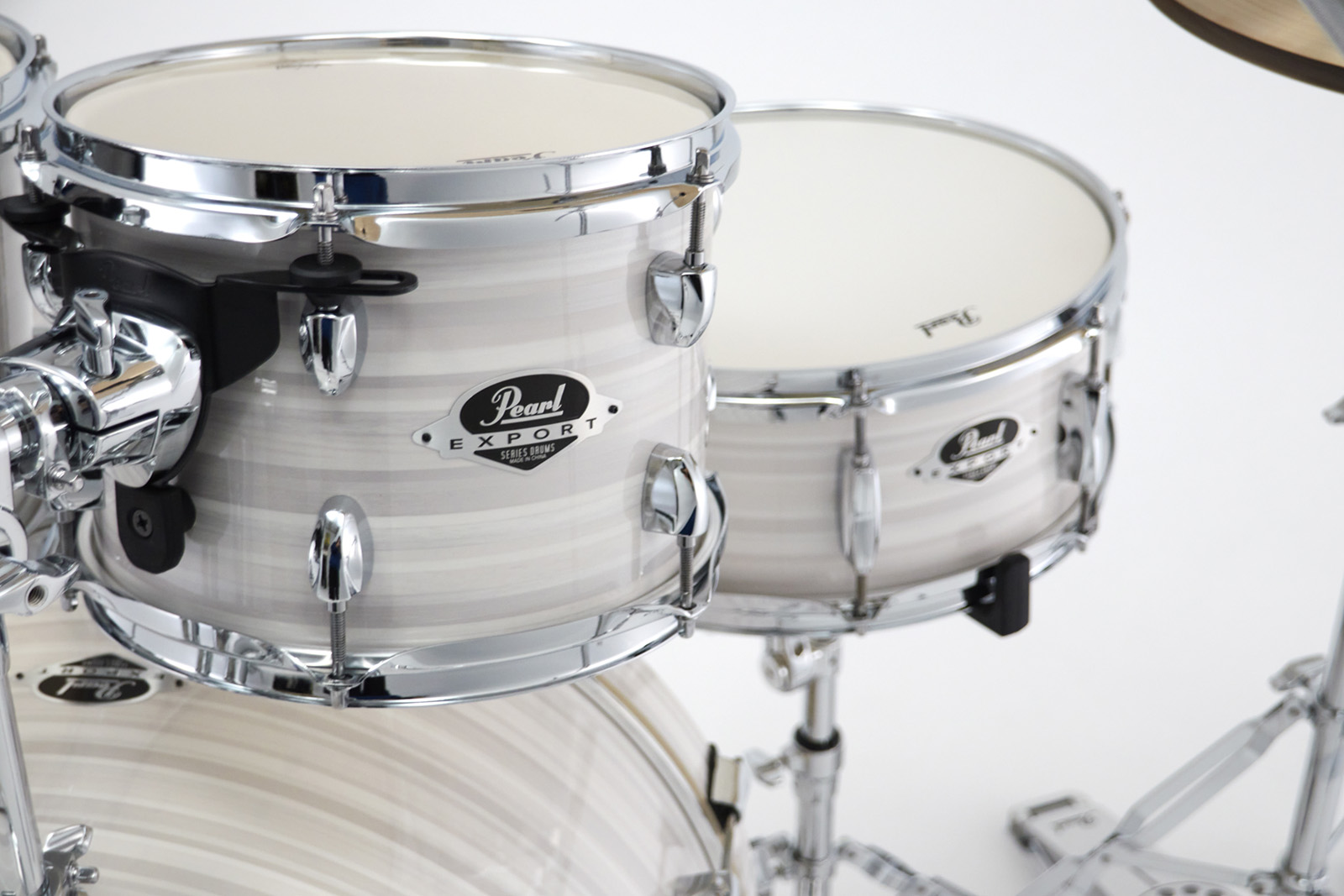 Pearl Export Rock 22'' - 5 FÛts - Slipstream White - Rock drumstel - Variation 2