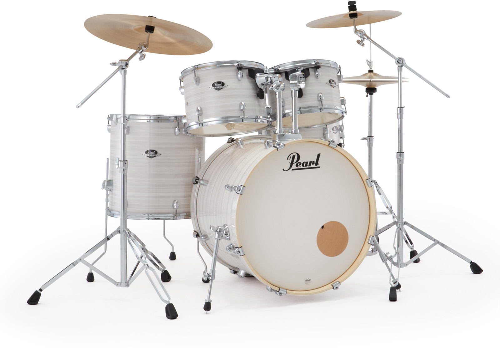 Pearl Export Rock 22'' - 5 FÛts - Slipstream White - Rock drumstel - Variation 1