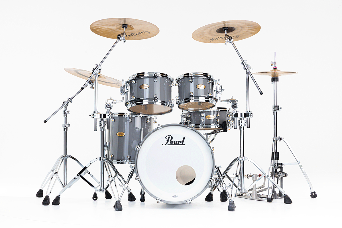 Pearl Reference One Fusion 20 Gyrolock-l Premium Putty Grey - 4 FÛts - Grey - Fusion drumstel - Variation 1