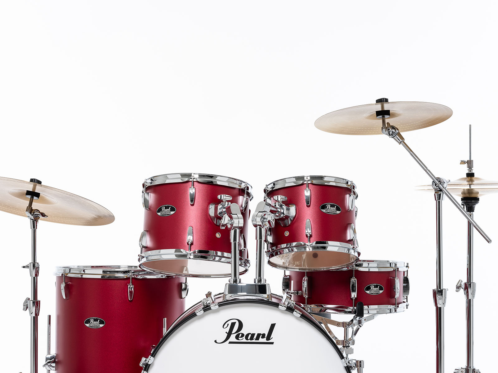 Pearl Roadshow Fusion 20 + Pack Solar Sabian Matte Red - Fusion drumstel - Variation 4