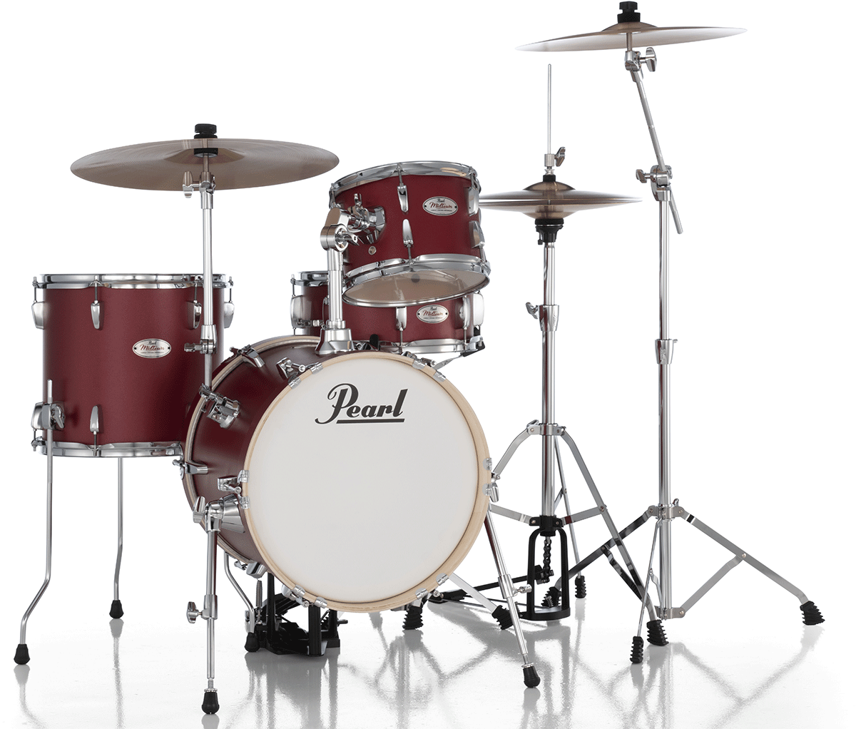 Pearl Midtown 16 + Pack Hardware Hwp-50s - 4 FÛts - Matte Red - Jazz drumstel - Variation 3