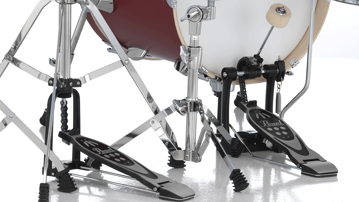 Pearl Midtown 16 + Pack Hardware Hwp-50s - 4 FÛts - Matte Red - Jazz drumstel - Variation 5