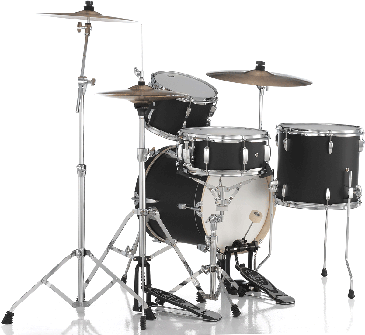 Pearl Kit Midtown Jazette 4 Futs - Matte Black - Jazz drumstel - Variation 1