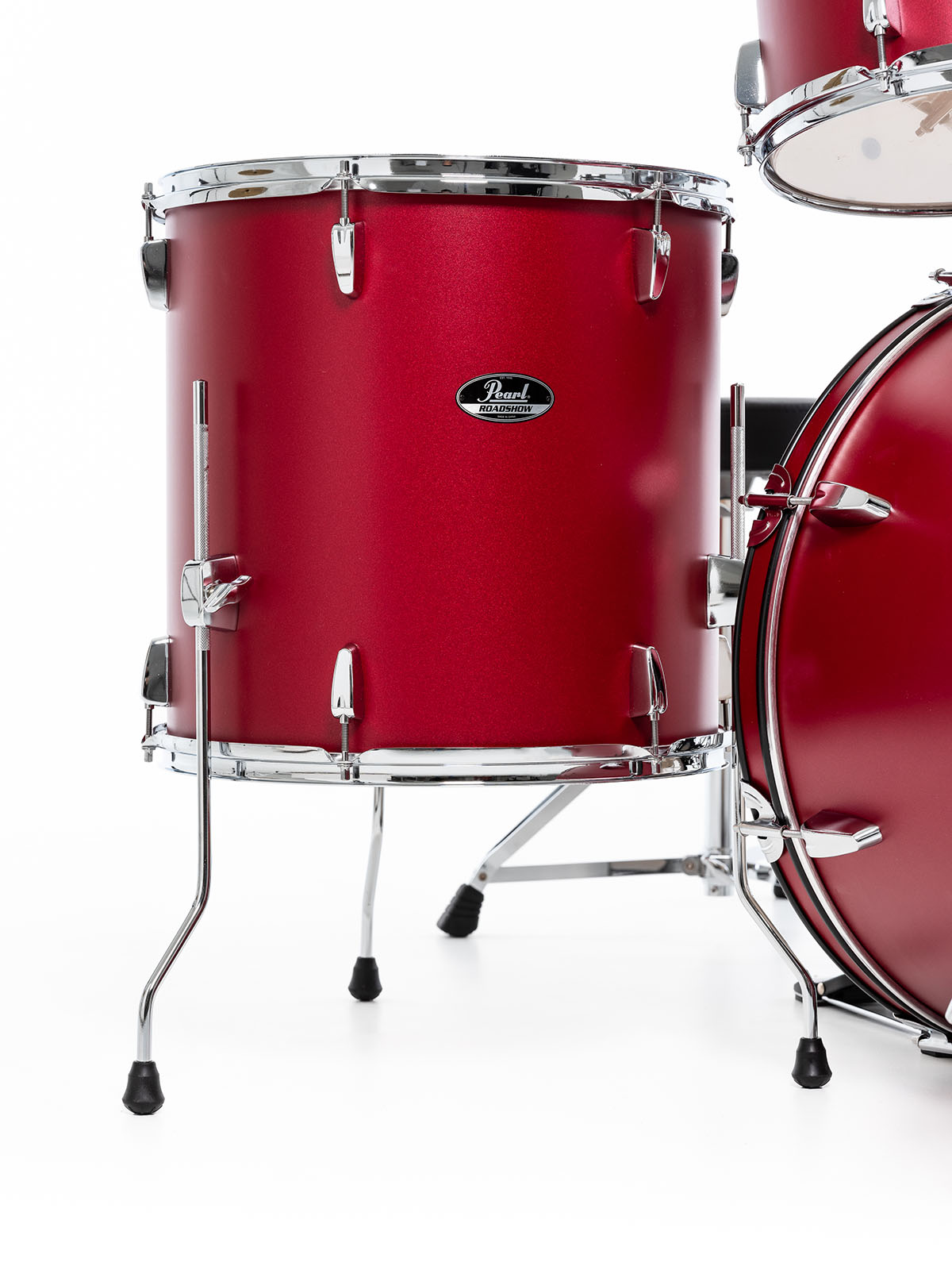Pearl Roadshow Fusion 20 + B-50 + Ride 20 Matte Red - Matte Red - Fusion drumstel - Variation 4
