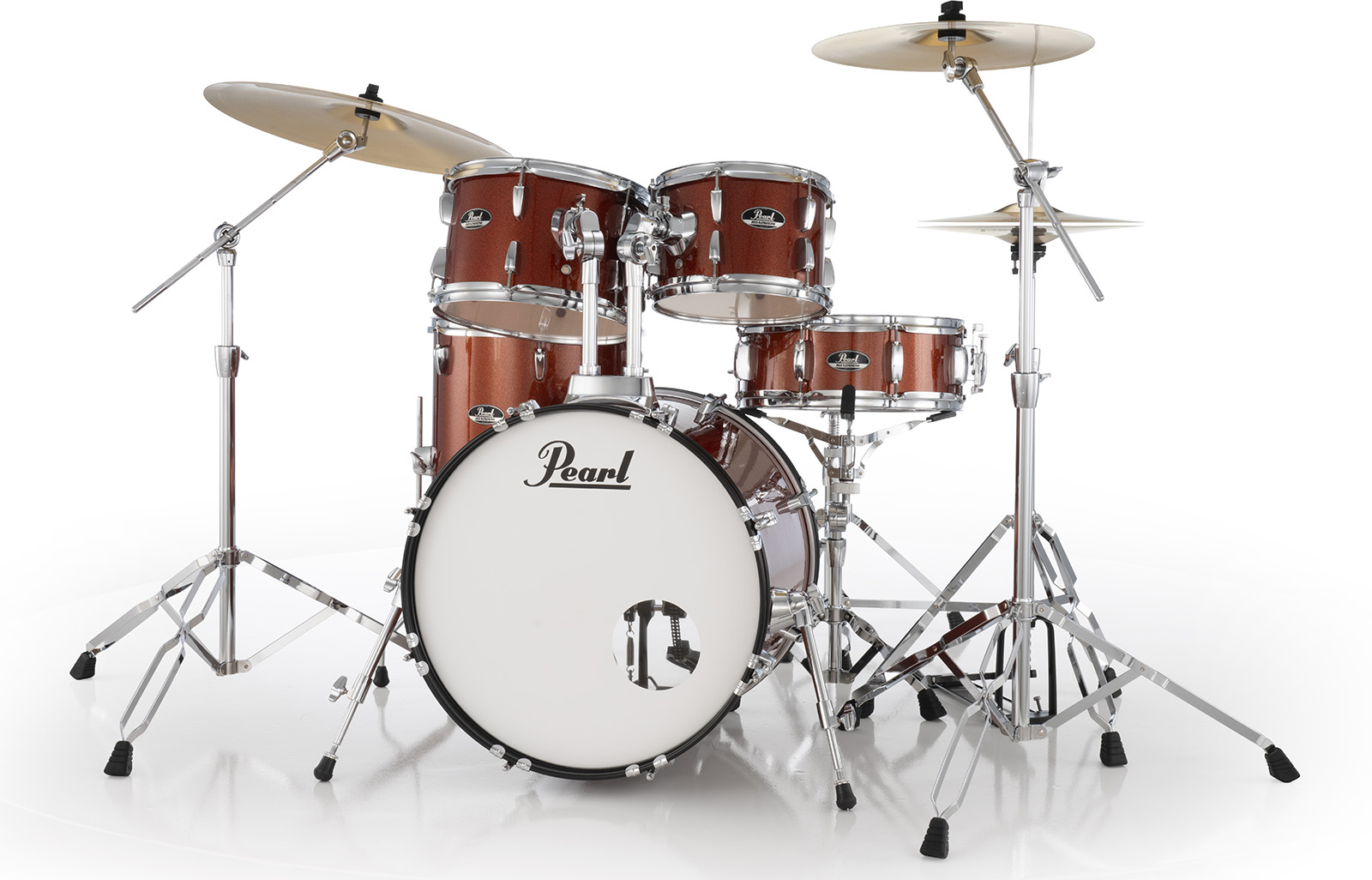 Pearl Roadshow Plus Fusion 20'' + Pack Sabian Solar 3 Cymbales - 5 FÛts - Burnt Orange Sparkle - Fusion drumstel - Variation 1