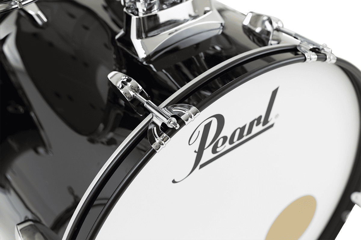 Pearl Rock 22 5 Futs + Pack Sabian Solar - Jet Black - Rock drumstel - Variation 4