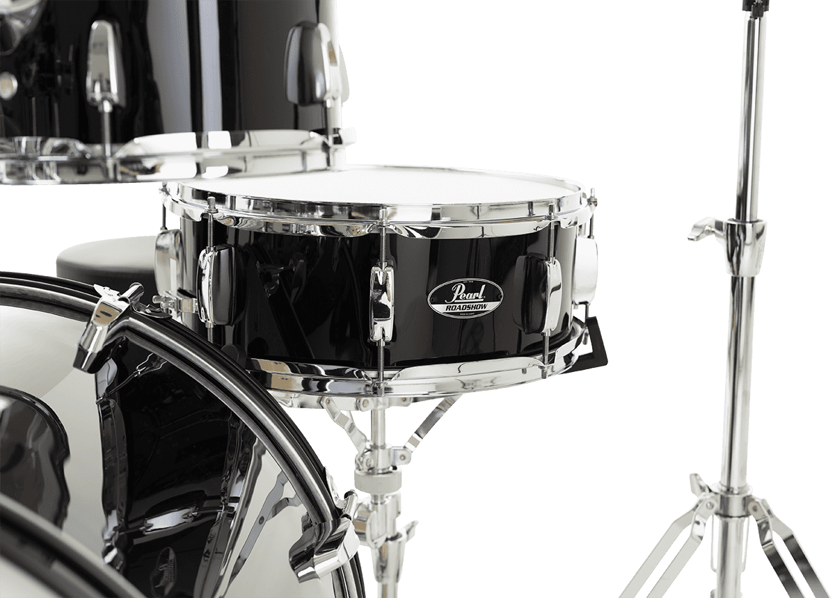 Pearl Rock 22 5 Futs + Pack Sabian Solar - Jet Black - Rock drumstel - Variation 5