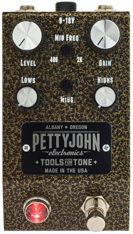 Pettyjohn Electronics Gold Overdrive - Overdrive/Distortion/fuzz effectpedaal - Main picture