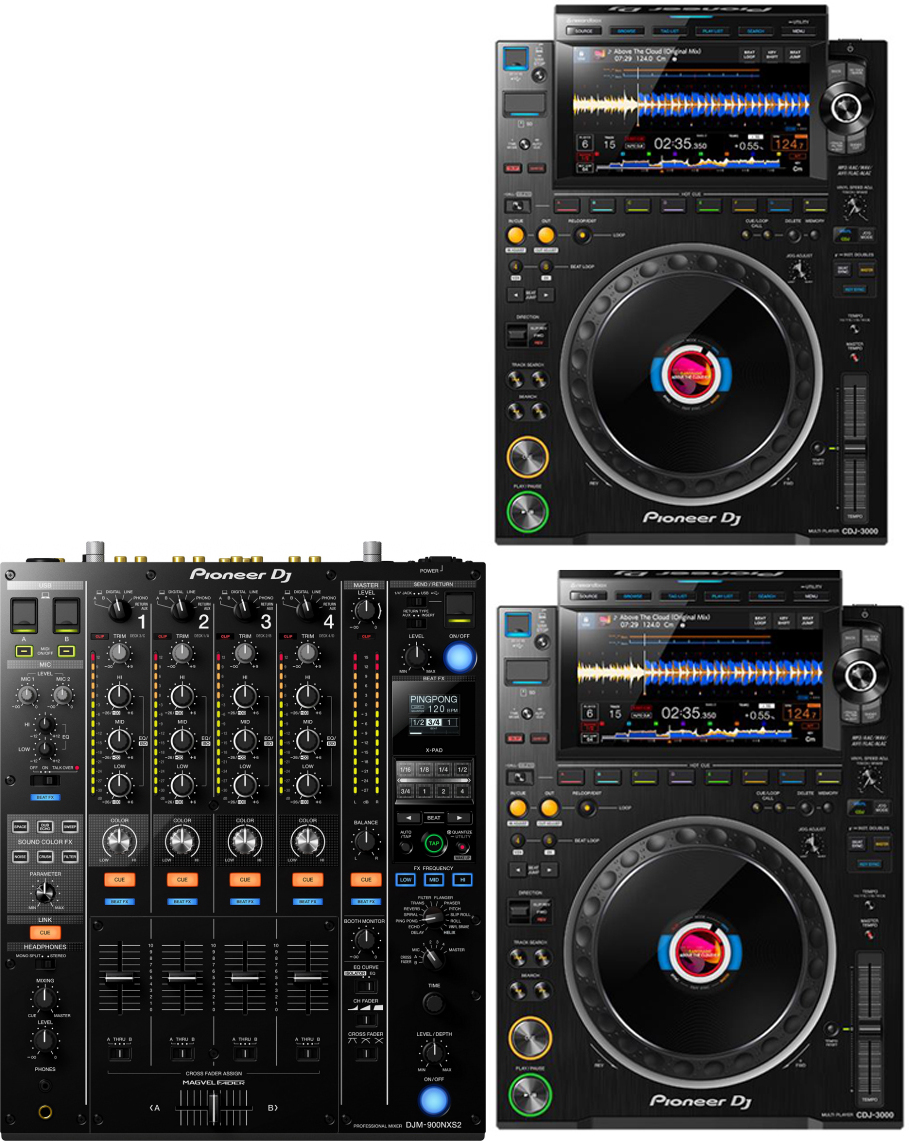 Pioneer Dj 2 X Cdj3000 +  X Djm 900 Nxs2 - Full DJ set - Main picture