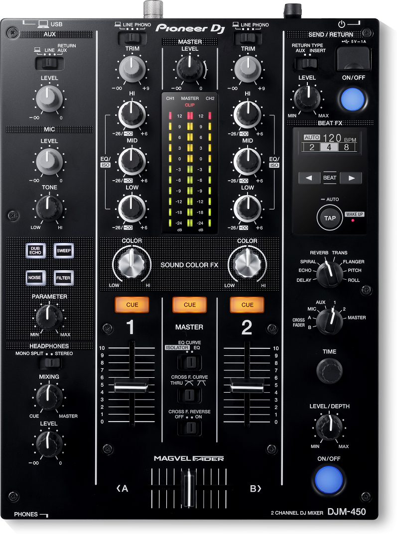 Pioneer DJ DJM450 【DJ必需品5大特典セット】【rekordbox対応 2ch DJミキサー】 ｜イケベ楽器店オンラインストア