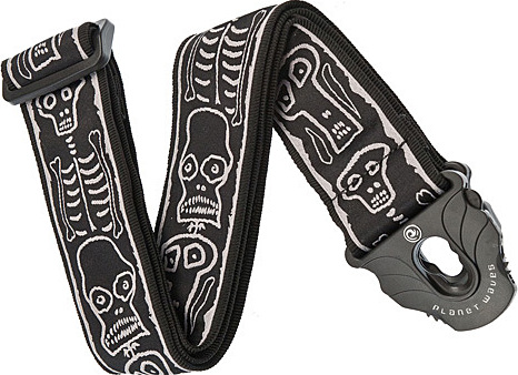 Planet Waves Joe Satriani Skull N Bones Woven Lock Signature Guitar Strap - Gitaarriem - Main picture