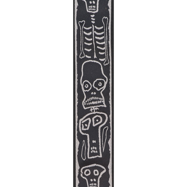 Planet Waves Joe Satriani Skull N Bones Woven Lock Signature Guitar Strap - Gitaarriem - Variation 2