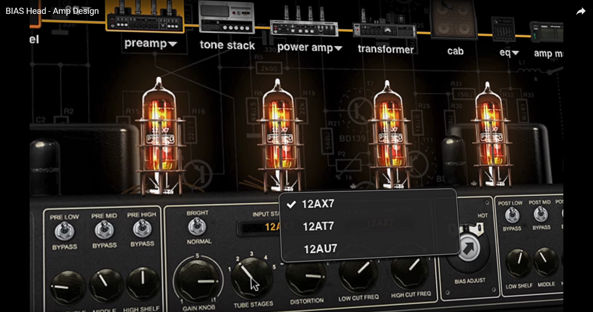 Positive Grid Bias Head Processor - - Elektrische voorversterker - Variation 4