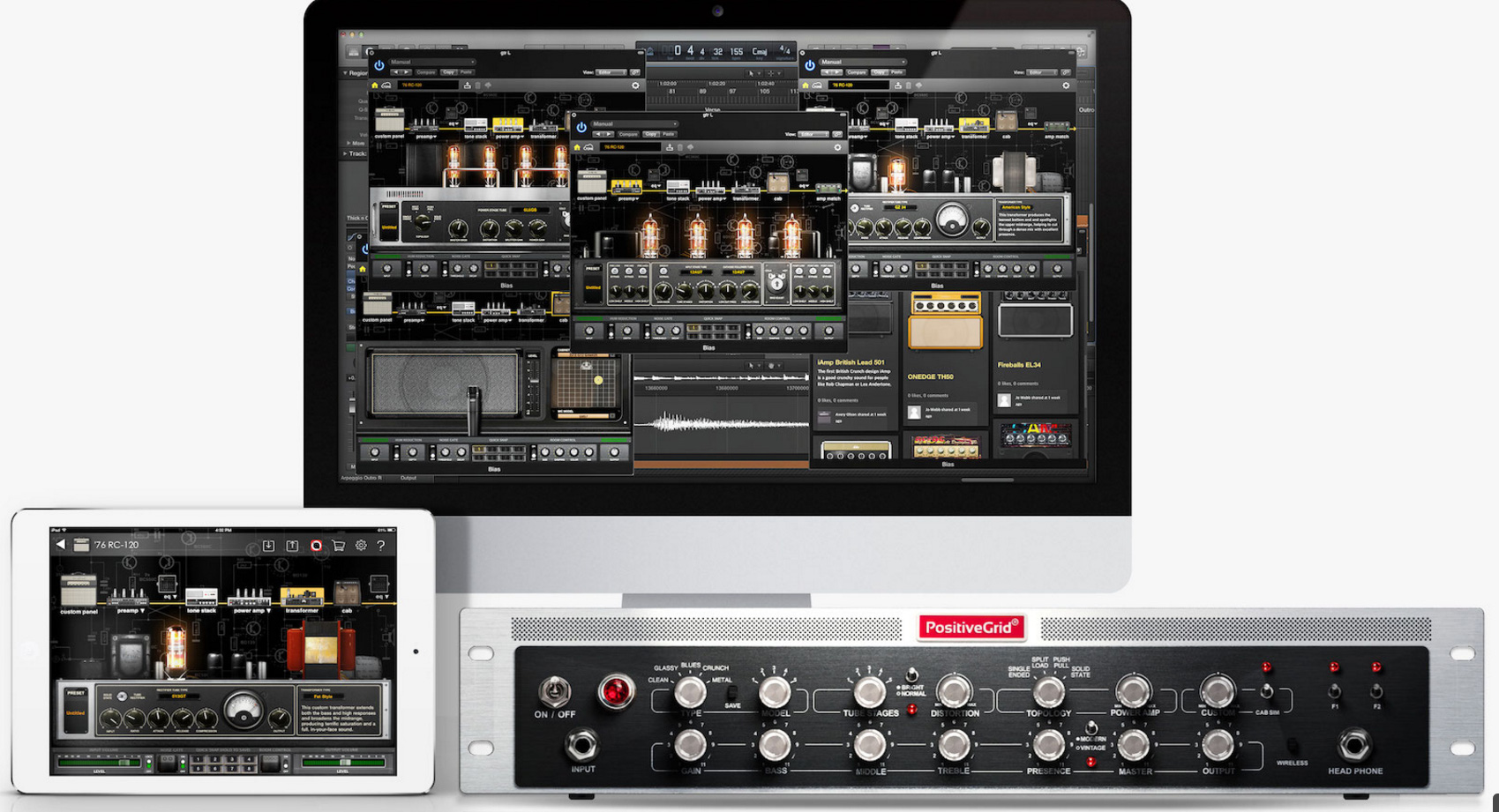 Positive Grid Bias Rack Amplifier - Gitaarversterker top - Variation 3
