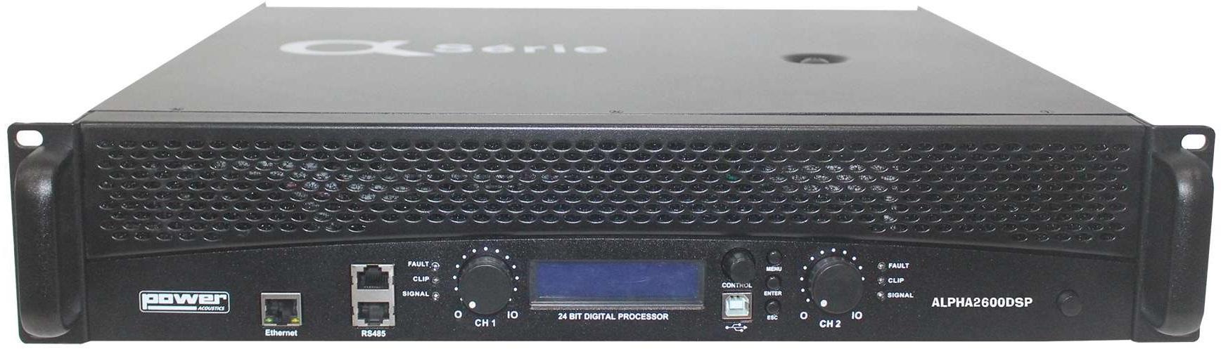Stereo krachtversterker  Power acoustics Alpha 2600 DSP