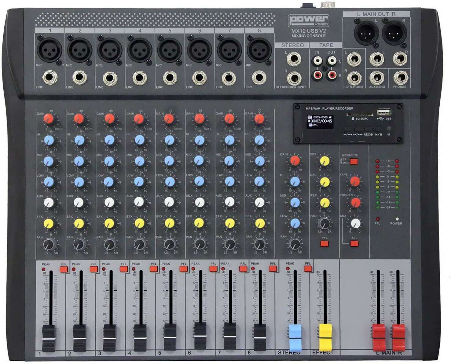 Power Acoustics Mx12 Usb V2 - Analoge Mengtafel - Main picture