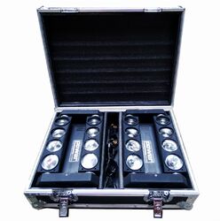 Flight case & koffer voor lichten Power acoustics FlightCase Spider led