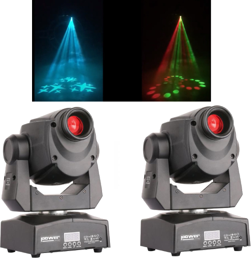 Power Lighting 2 X Lyre Spot 60w Prism - Verlichting set - Main picture