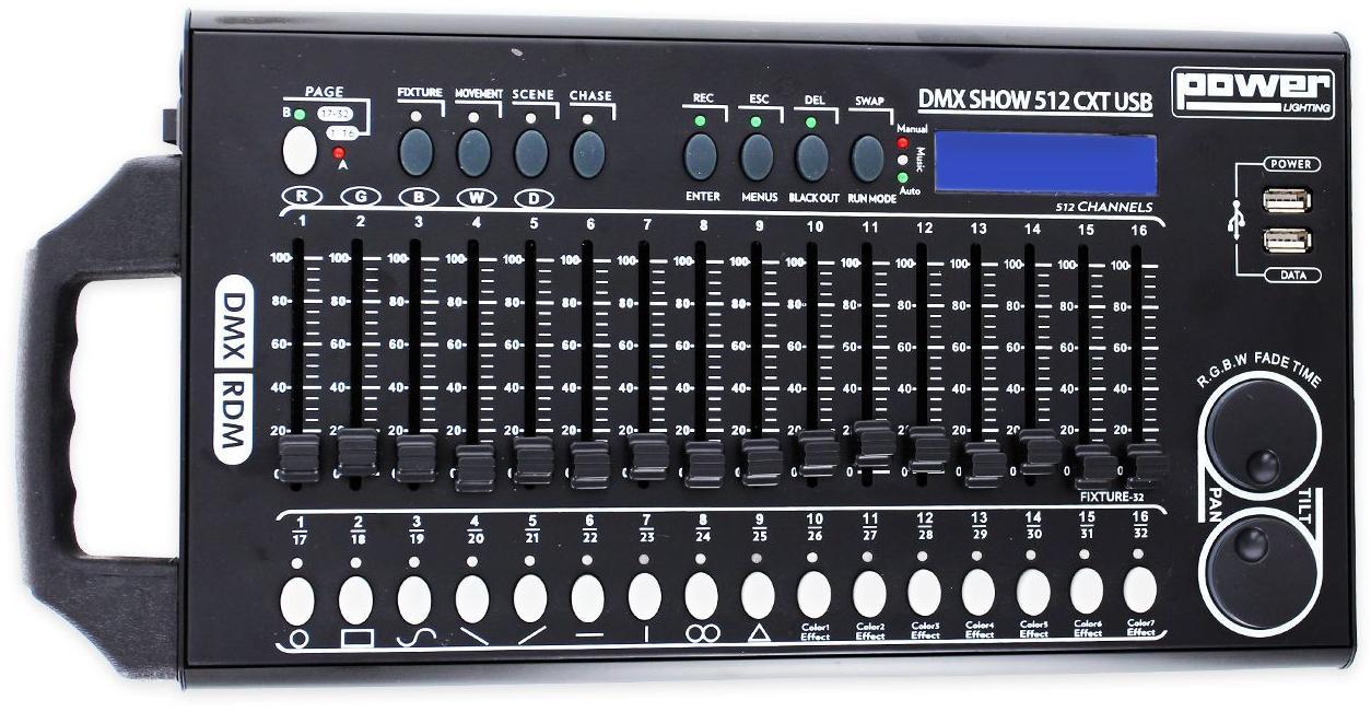 Dmx controller Power lighting DMX Show 512 CXT USB