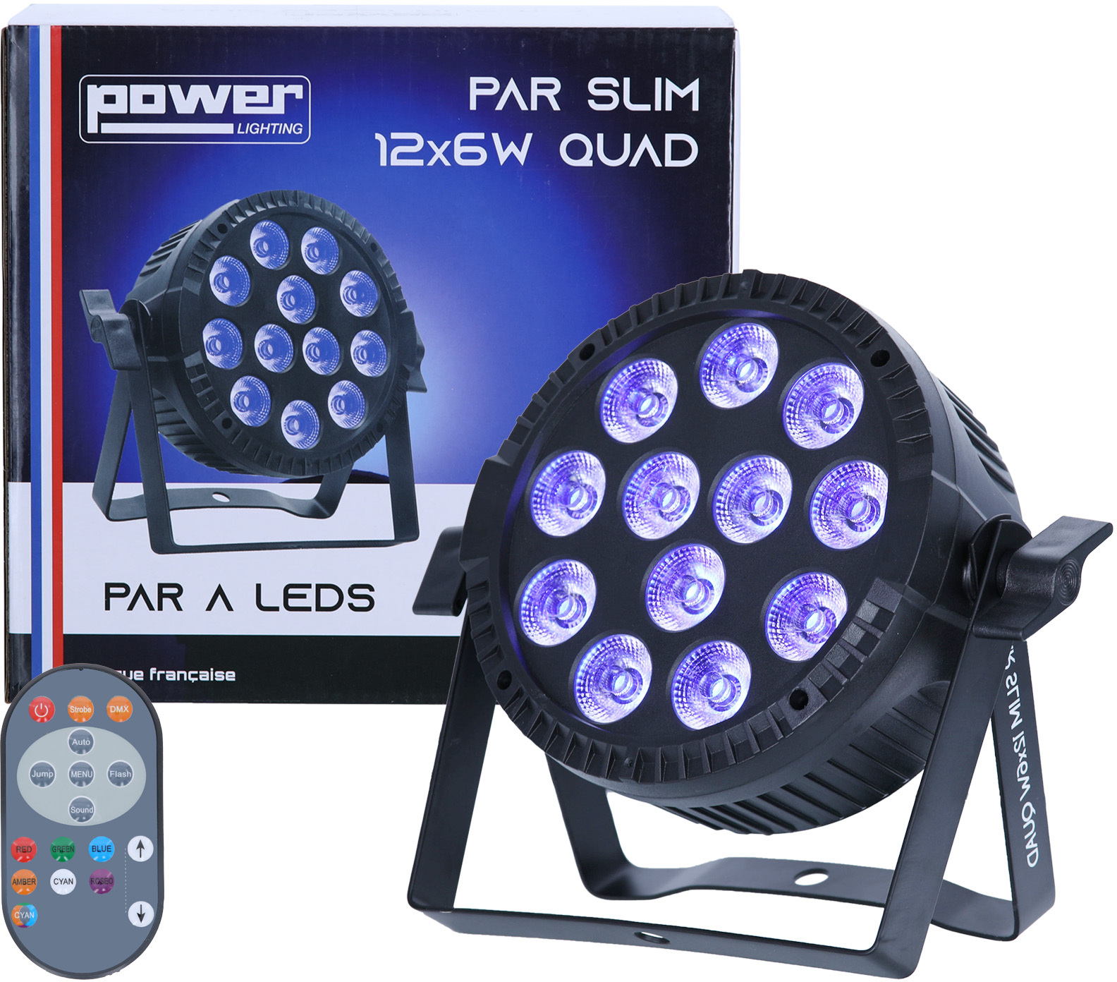 Power Lighting Par Slim 12 Leds De 6w 4-en-1 - LED-podiumspots - Main picture