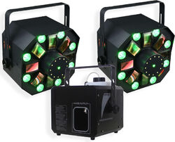 Verlichting set Power lighting 2 x METEOR VIII +  Machine à fumée S900