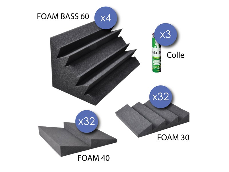 Power Studio Studio Foam Kit 68 - Akoestische paneel - Variation 2