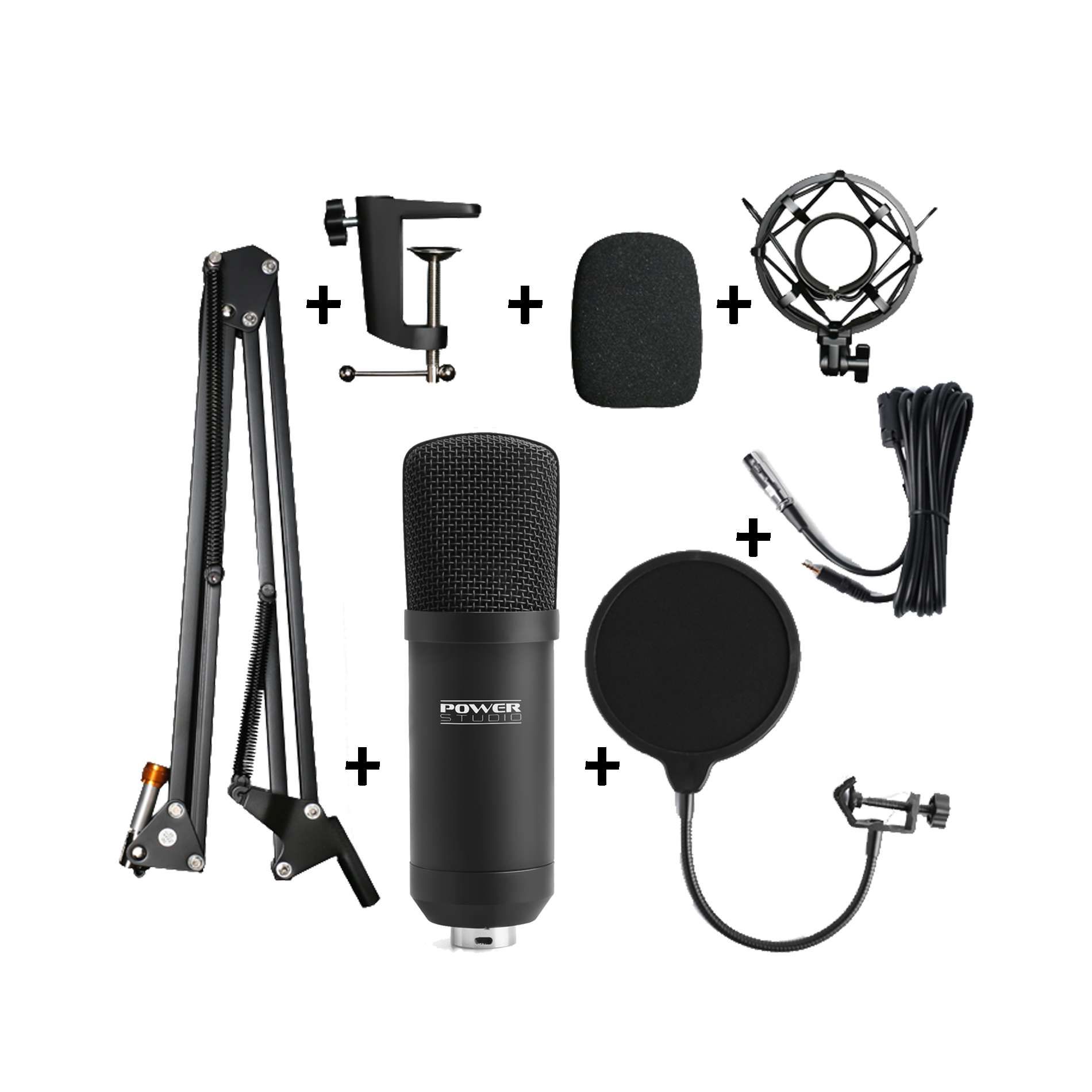 Power Studio Vibe B1 Bundle Xlr - Microfoon set met statief - Variation 2