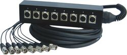 Snake 2126 8 Female XLR Inputs On Box To 8 Male XLR - 10m