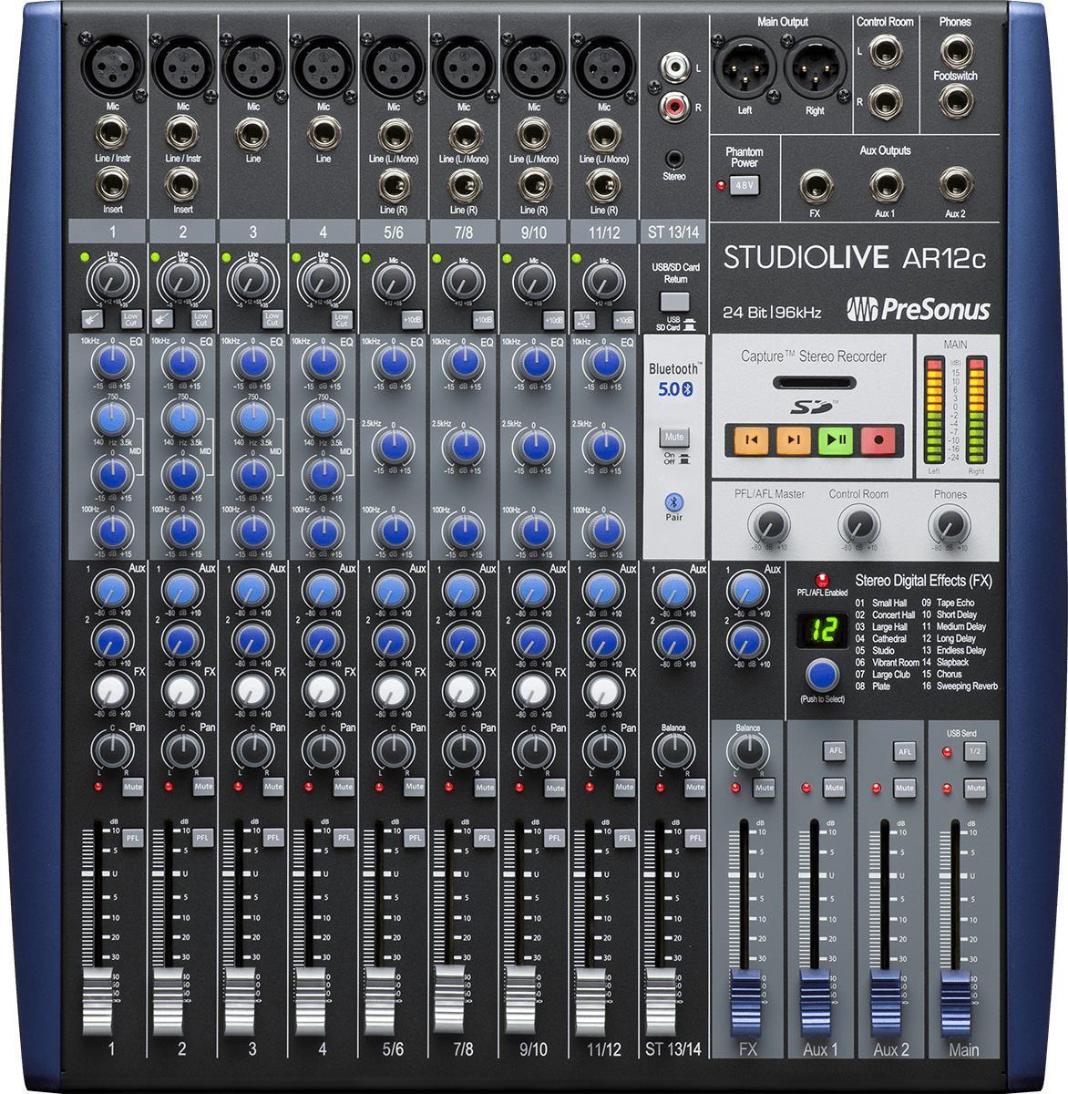 Analoge mengtafel Presonus StudioLive AR12c