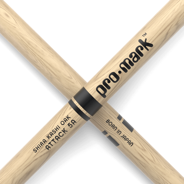 Pro Mark Classic Attack 5a Shira Kashi Oak Drumstick, Oval Wood Tip - Stok - Variation 1