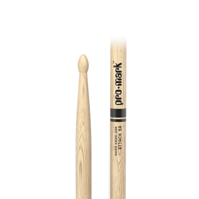 Pro Mark Classic Attack 5a Shira Kashi Oak Drumstick, Oval Wood Tip - Stok - Variation 5