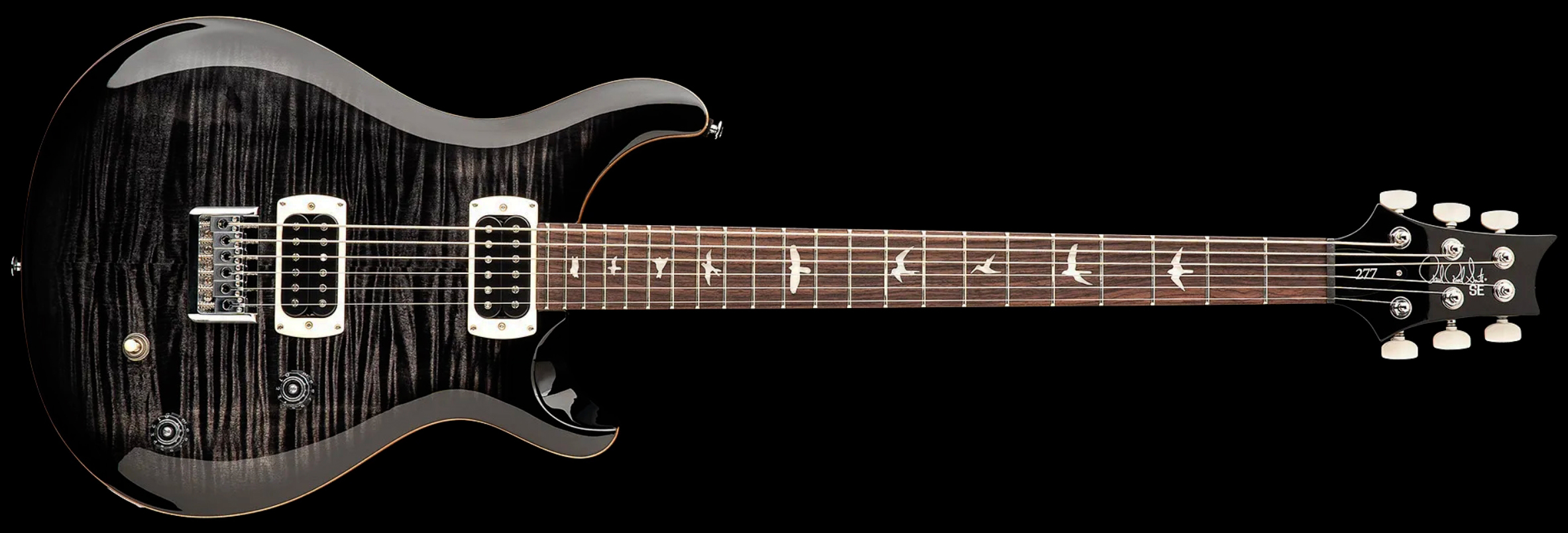 Prs 277 Se (wing Tuners) Baritone 2h Ht Eb - Charcoal Burst - Bariton elektrische gitaar - Variation 2