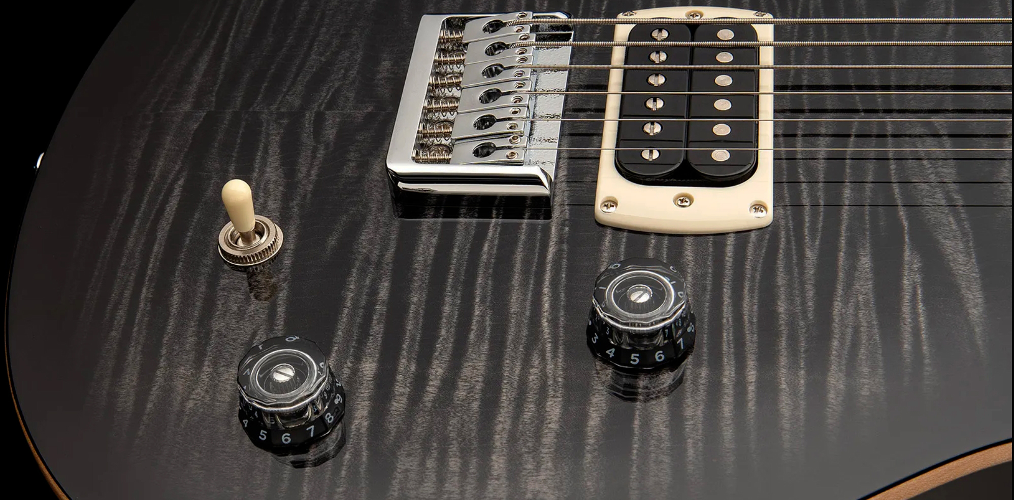 Prs 277 Se (wing Tuners) Baritone 2h Ht Eb - Charcoal Burst - Bariton elektrische gitaar - Variation 4