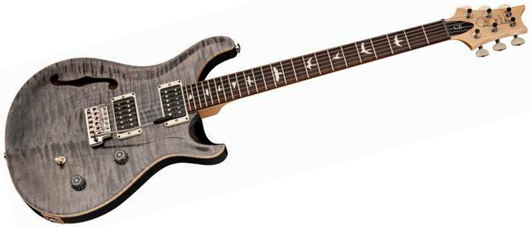 Prs Ce 24 Semi-hollow Bolt-on Usa 2h Trem Rw - Faded Gray Black - Semi hollow elektriche gitaar - Variation 1