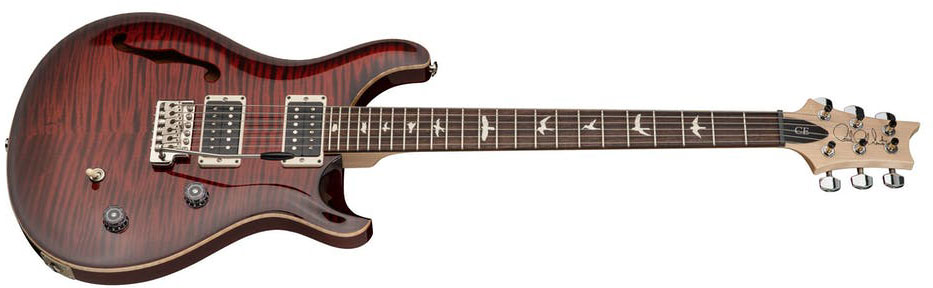 Prs Ce 24 Semi-hollow Bolt-on Usa 2h Trem Rw - Fire Red Burst - Guitarra eléctrica de doble corte. - Variation 1