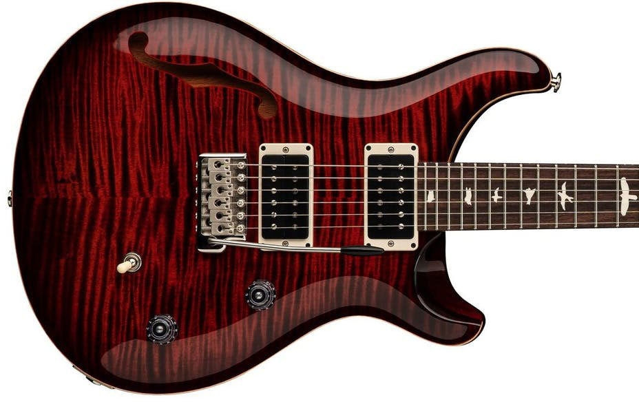 Prs Ce 24 Semi-hollow Bolt-on Usa 2h Trem Rw - Fire Red Burst - Guitarra eléctrica de doble corte. - Variation 3