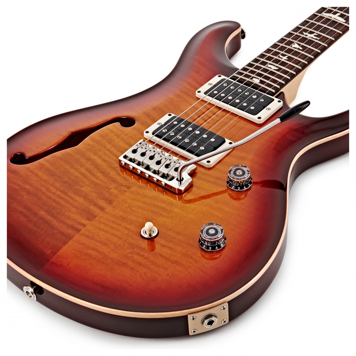 Prs Ce 24 Semi-hollow Bolt-on Usa Hh Trem Rw - Dark Cherry Sunburst - Guitarra eléctrica de doble corte. - Variation 3