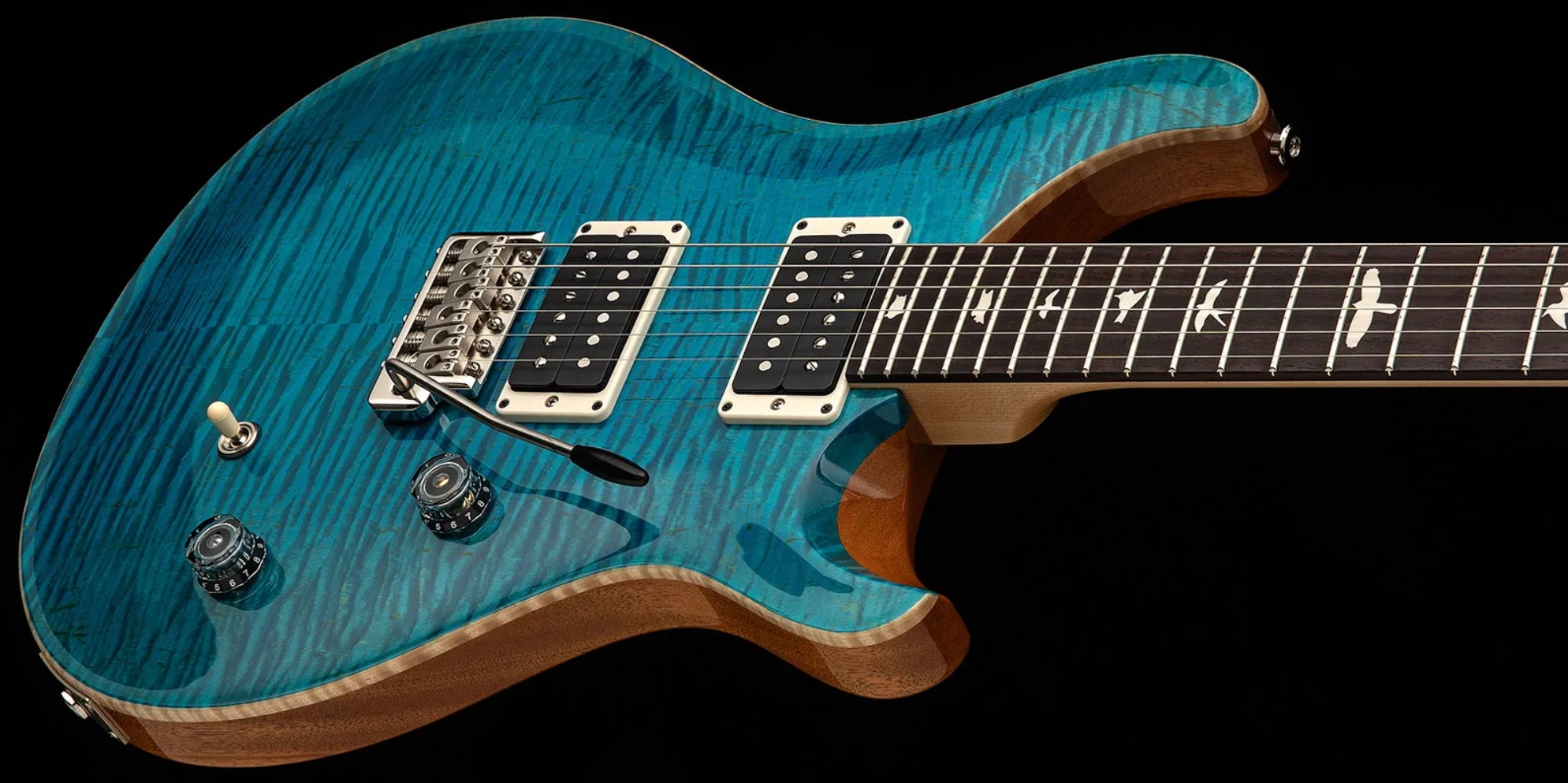 Prs Ce24 Bolt-on Usa 2h 85/15 Trem Rw - Carroll Blue - Double cut gitaar - Variation 2
