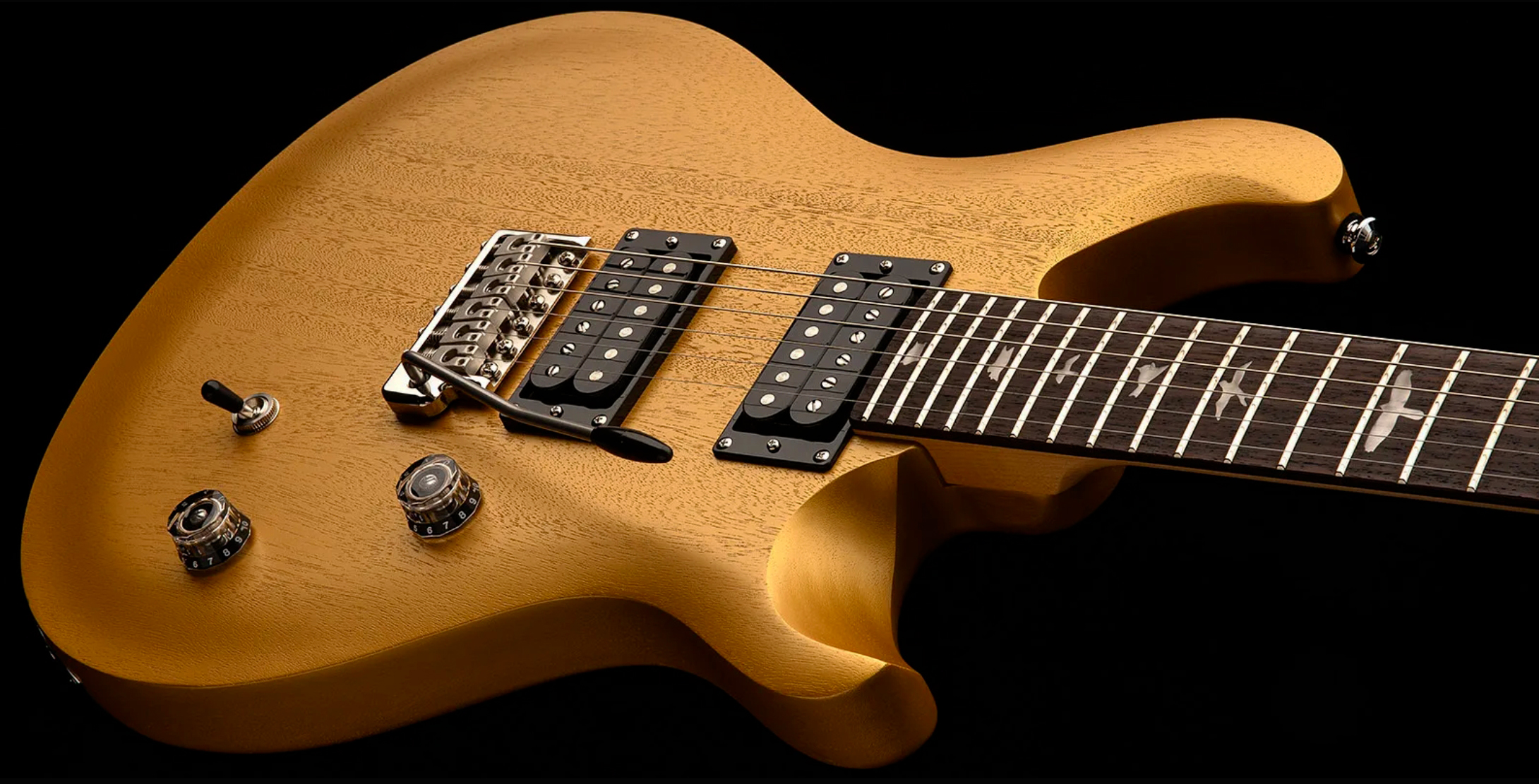 Prs Ce24 Standard Satin Wing Tuners Se Bolt-on 2h Trem Rw - Metallic Gold - Double cut gitaar - Variation 2