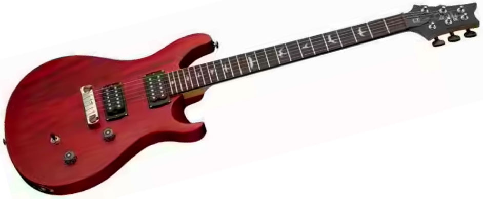 Prs Ce24 Standard Stoptail Satin Se Bolt-on 2h Trem Rw - Vintage Cherry - Double cut gitaar - Variation 2