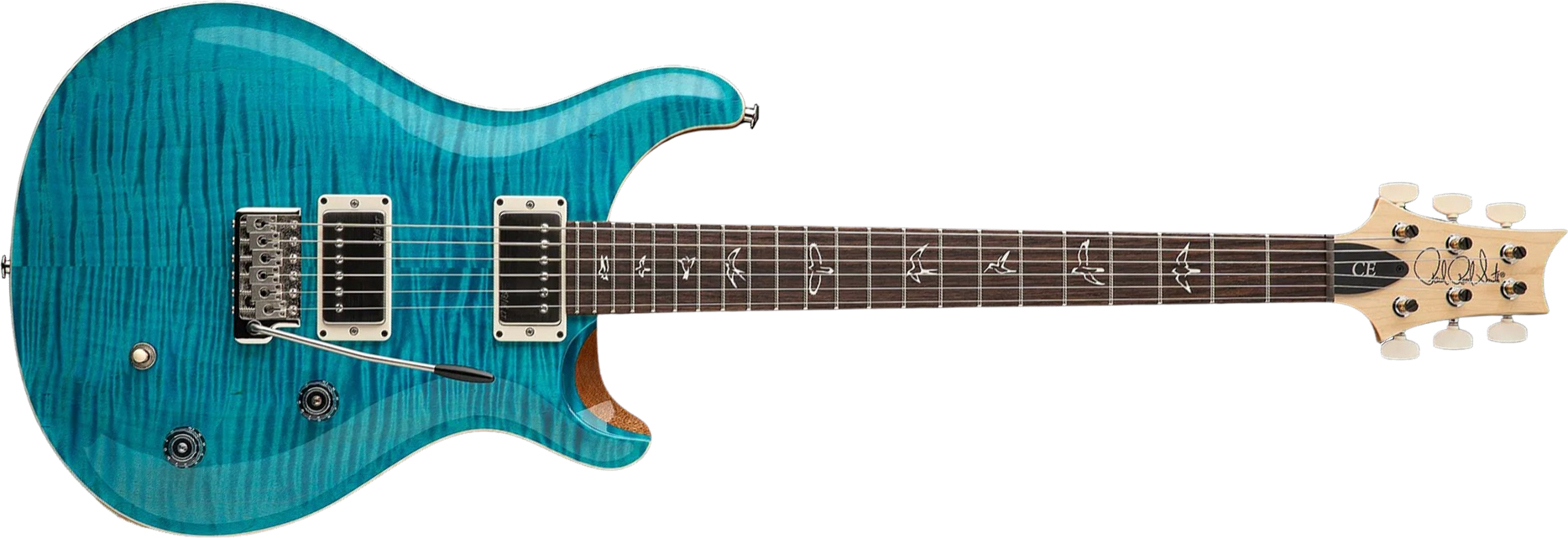 Prs Ce 22 Bolt-on Usa Ltd 2h Trem Rw - Carroll Blue - Guitarra eléctrica de doble corte. - Main picture