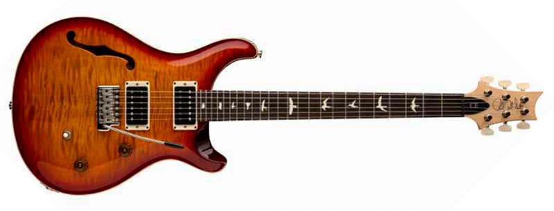 Prs Ce 24 Semi-hollow Bolt-on Usa 2h Trem Rw - Dark Cherry Sunburst - Semi hollow elektriche gitaar - Main picture